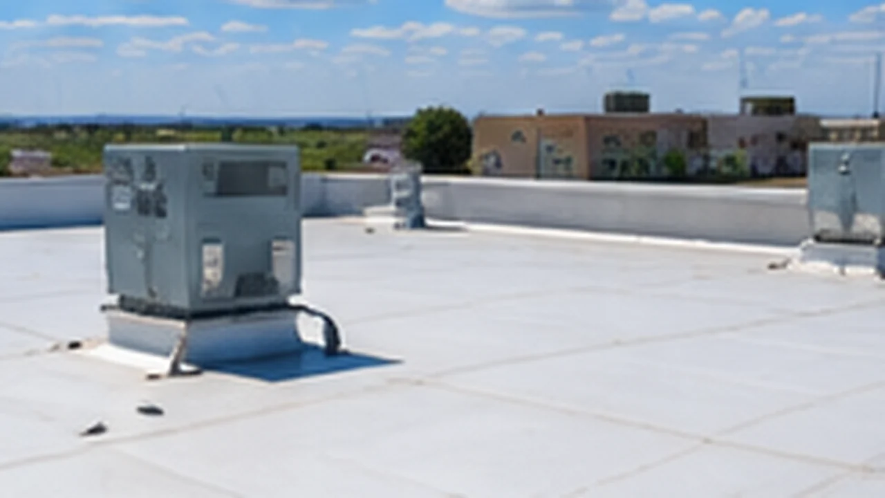 Representative commercial low-slope roof